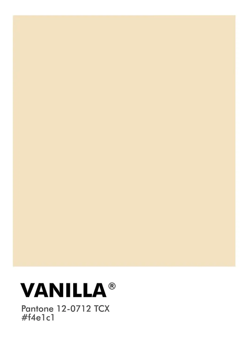 PANTONE VANILLA pellicola backlit da ColorShop