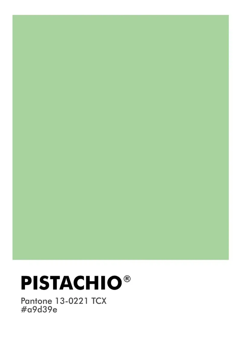 pistachio pantone acrylic glass by ColorShop