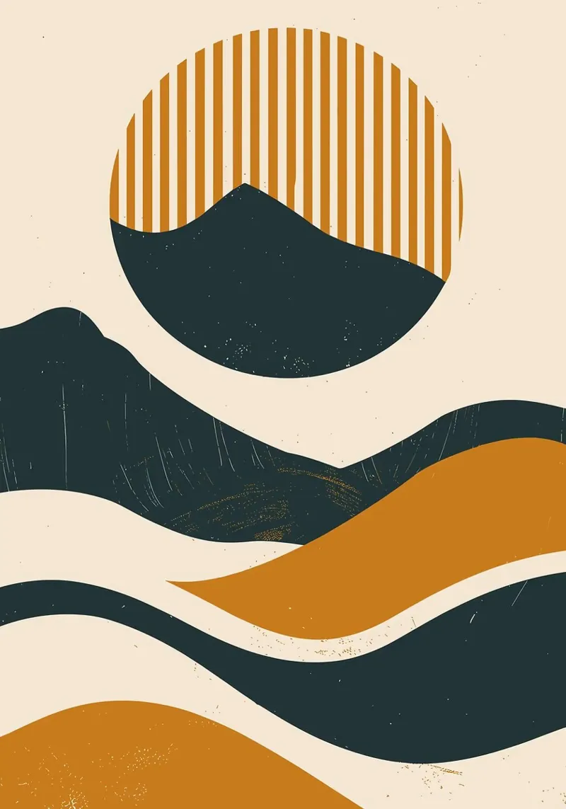 Paisaje onírico desértico metacrilato de MountainMinimalist
