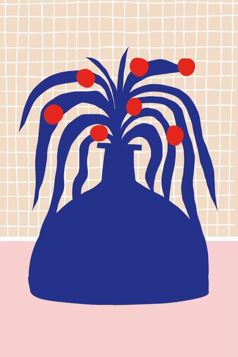 Vase and Checkers canvas by Pure