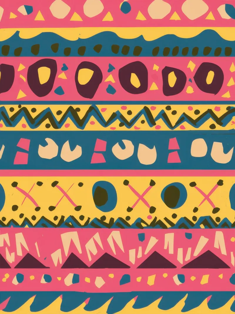 Bohemian Pattern Rhythm canvas by Arcane Lines