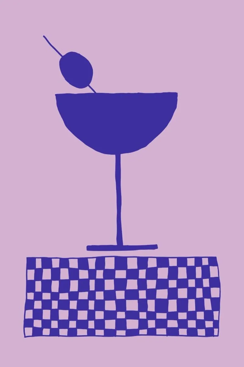 Martini in Purple pellicola backlit da Pure