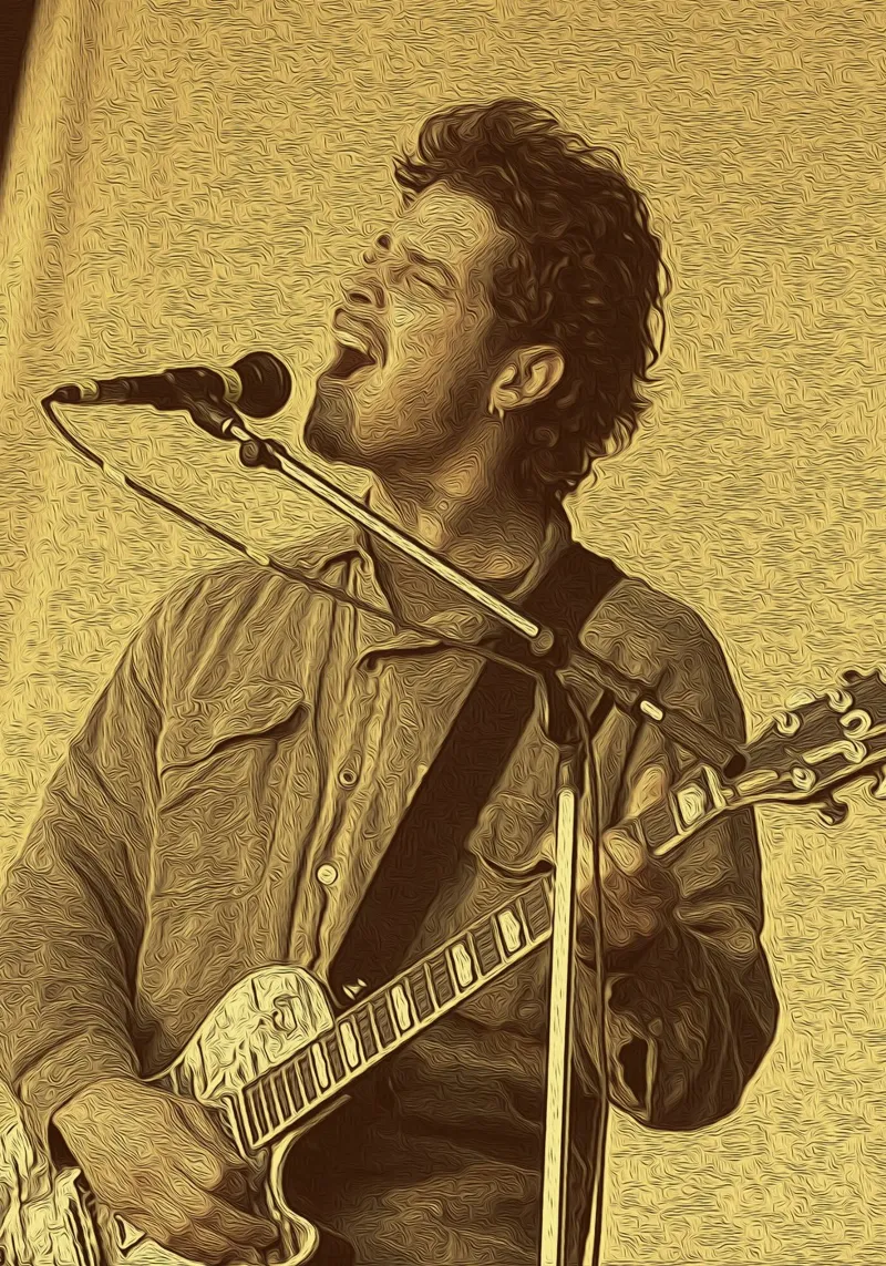 Chris Cornell Riverbero d'oro pellicola backlit da singpentinksale