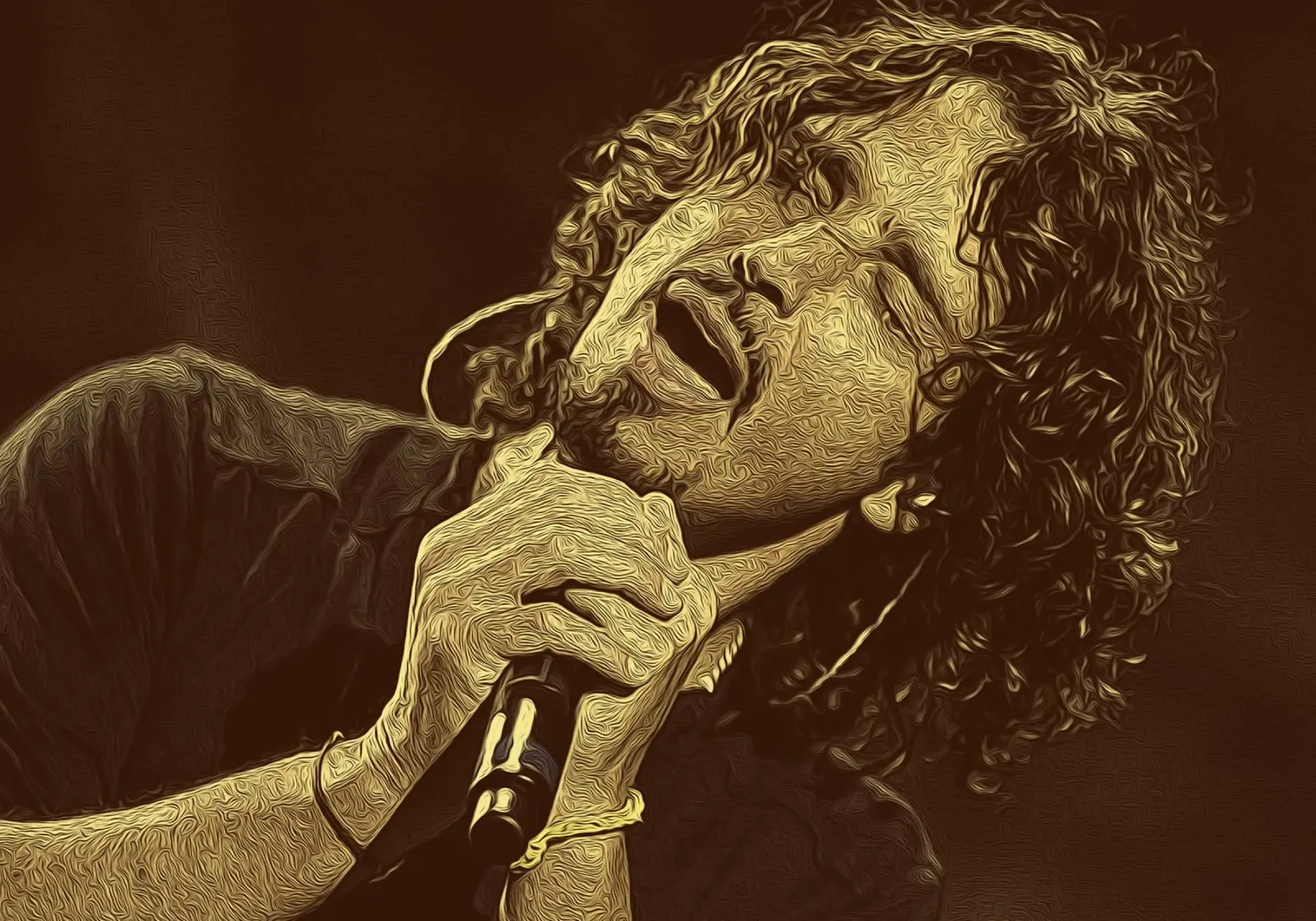 Chris Cornell Urlo del cuore pellicola backlit da singpentinksale