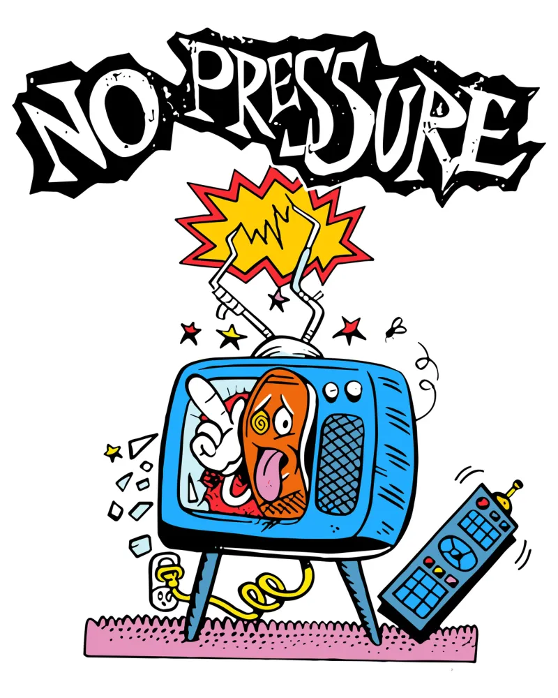 NO PRESSURE Error Television pellicola backlit da lindacleveland