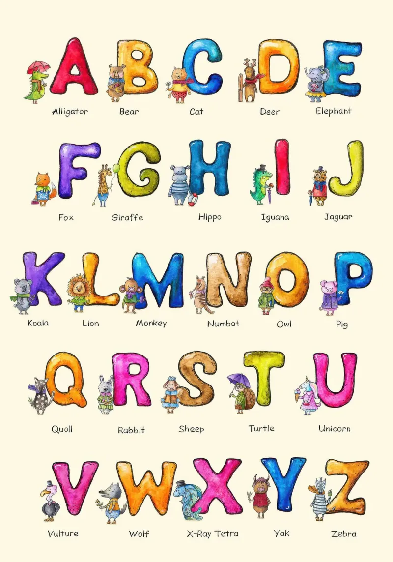L'ABC dell'inglese per i bambini carta hahnemühle da Knowladge star