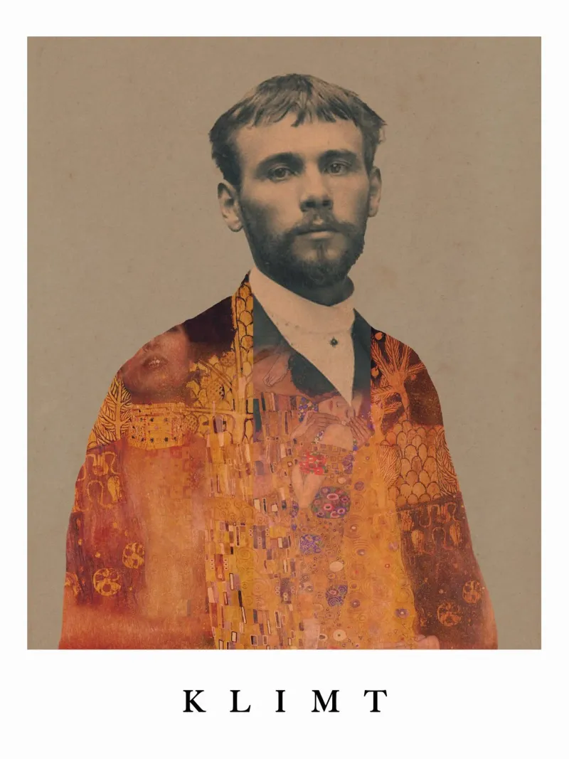 for Gustav Klimt with border plexiglass da Frank Moth
