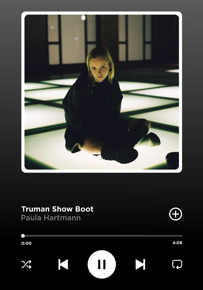 Paula Hartmann Stivale Truman Show pellicola backlit da ayanonegishi