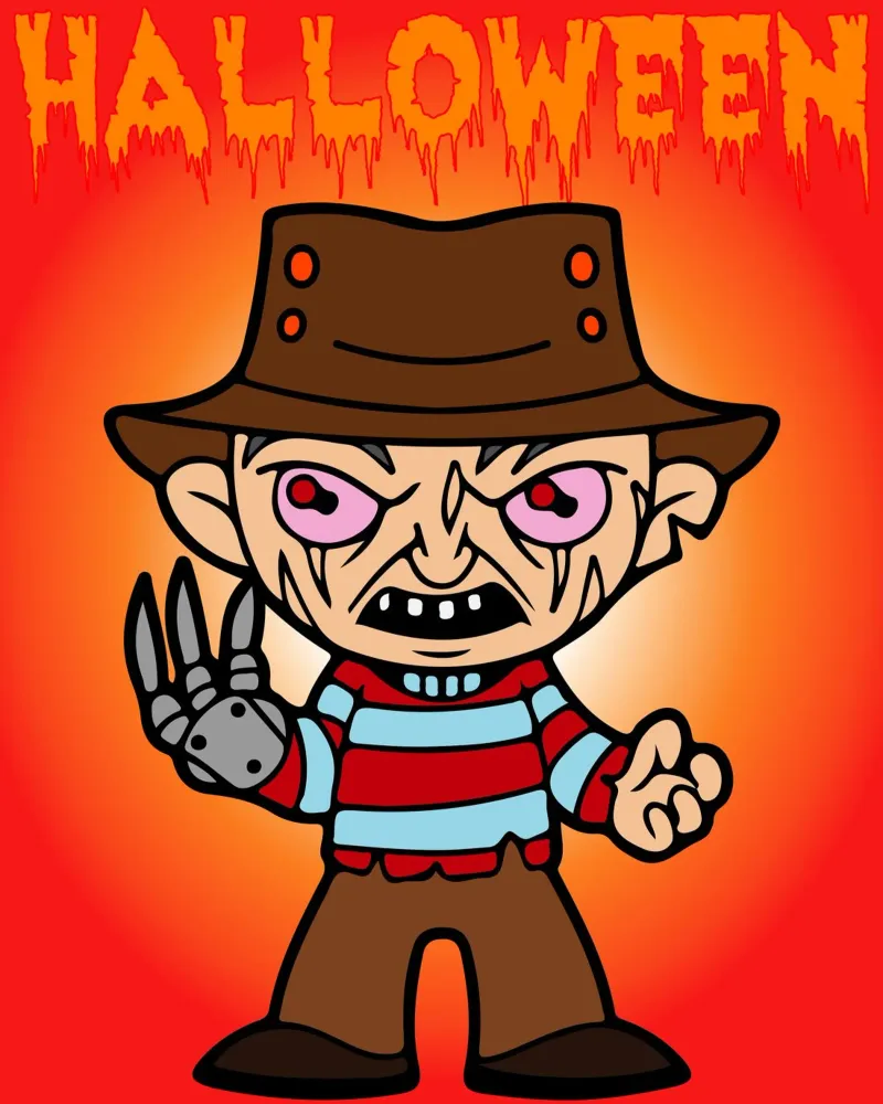 divertente fantasma di halloween poster con telaio in legno da onechoice