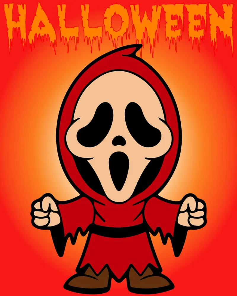 fantasma scheletro halloween poster da onechoice