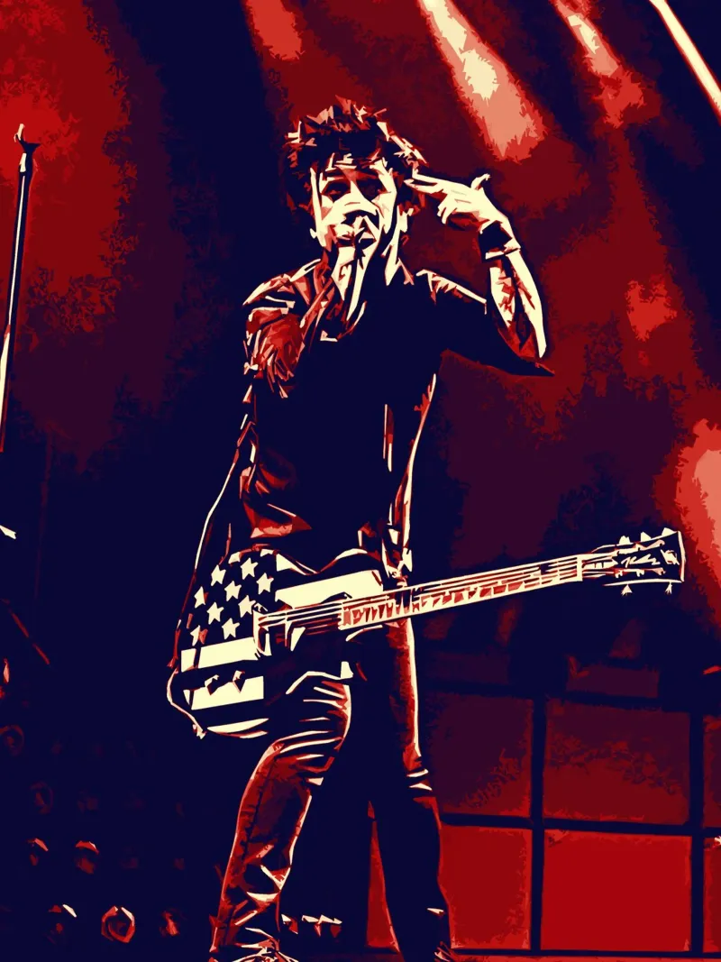 Billie Joe Armstrong green day musique groupe Art panneau forex de music soul