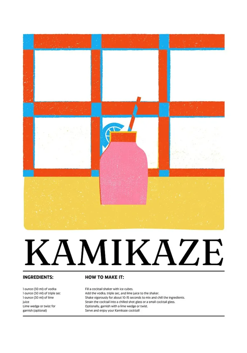 shaker per cocktail poster da E Cannon