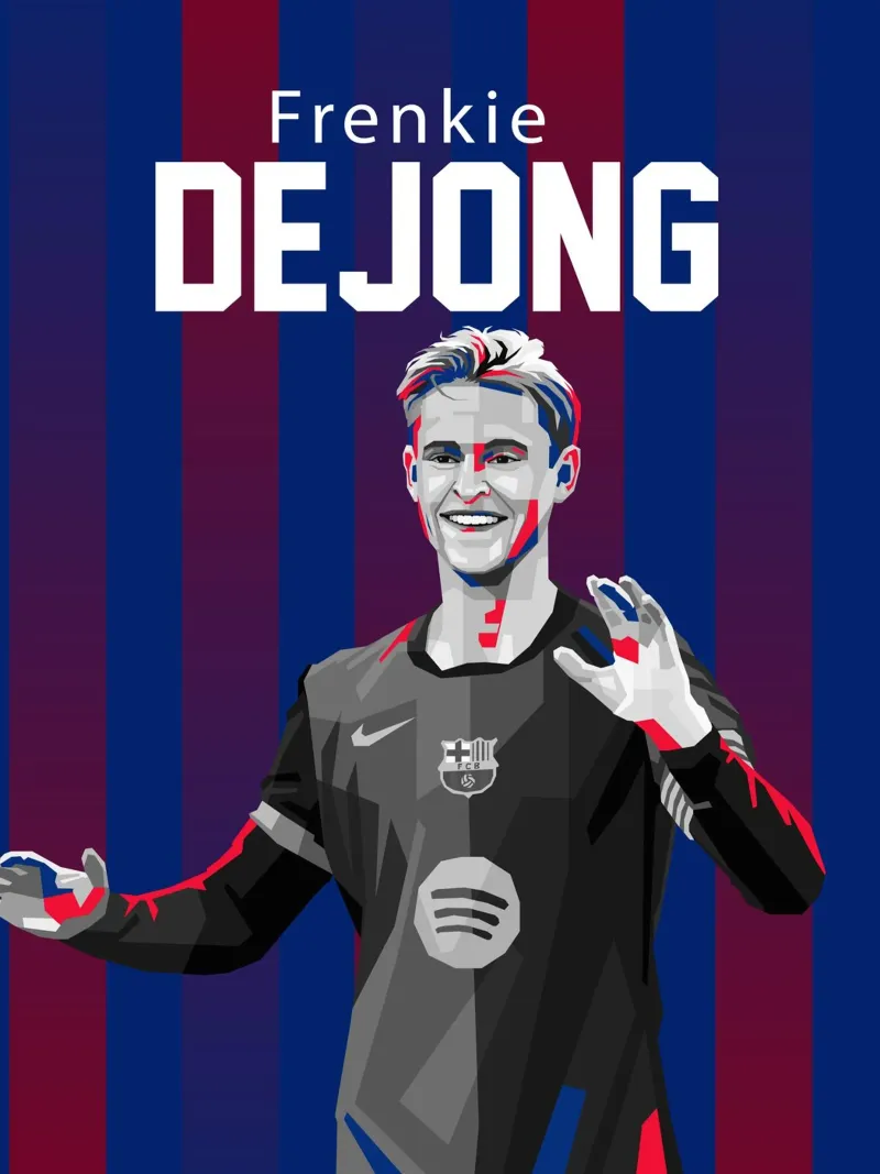 Frenkie De Jong hahnemühle by WPAP MALANG