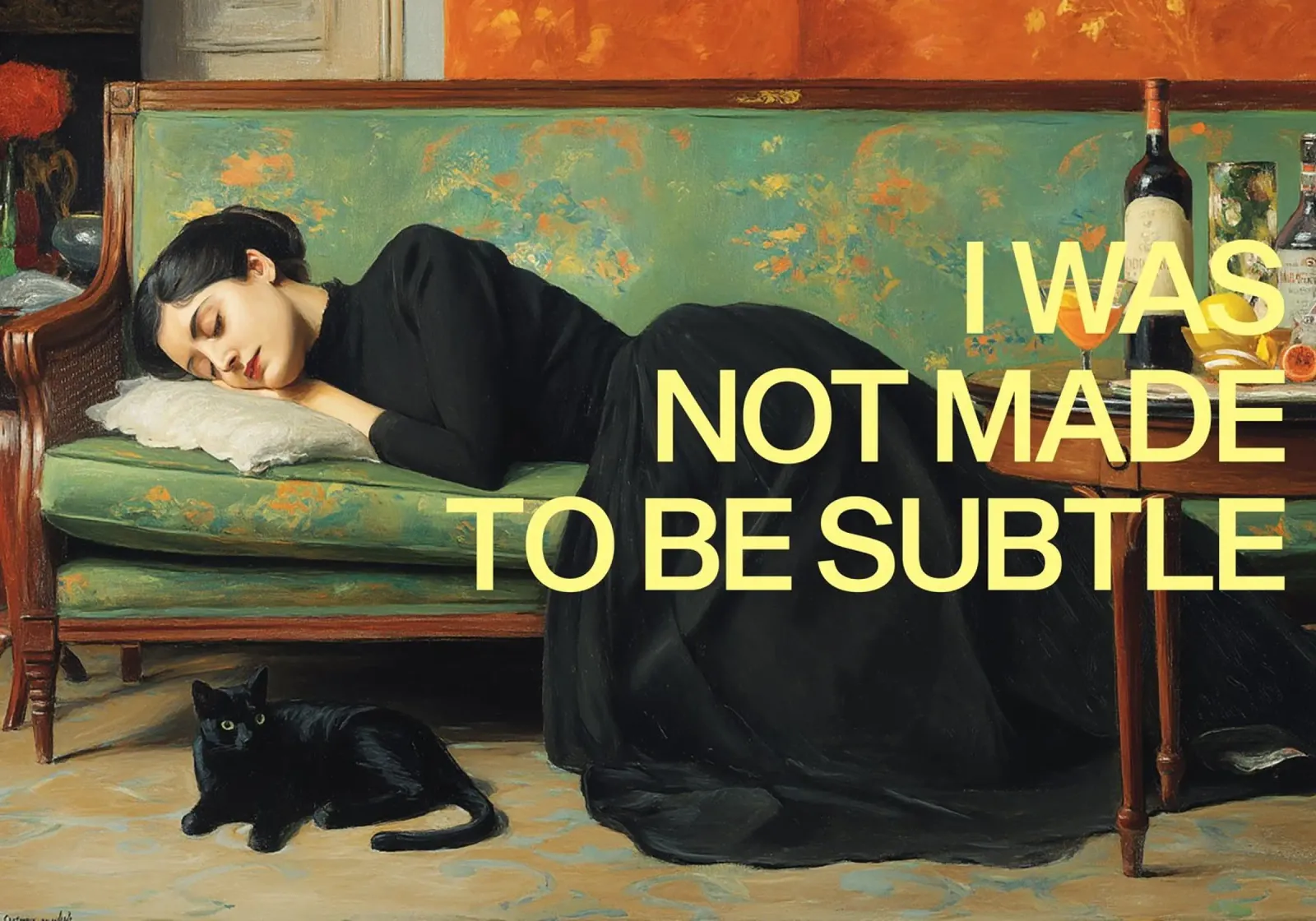 Not Subtle – Feminist Bold poster da Attaboy Dsgn