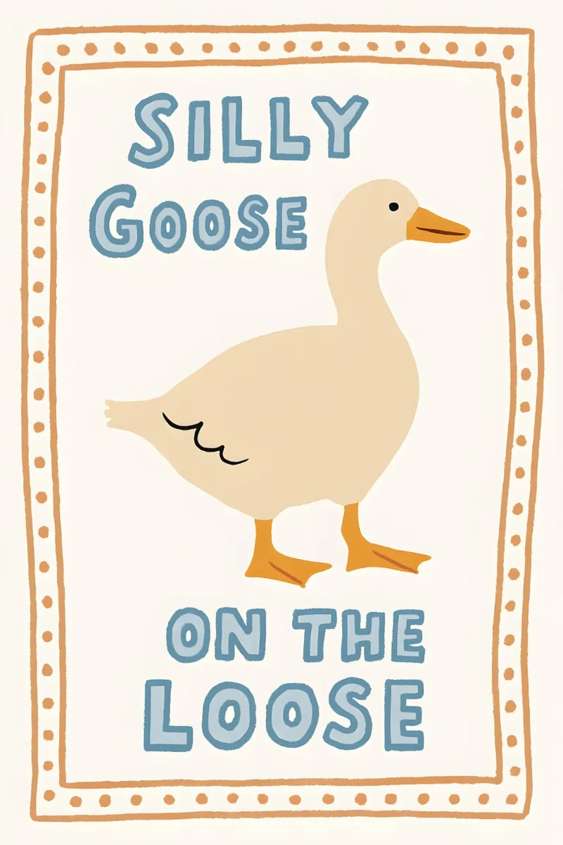 Silly Goose on the Loose carta hahnemühle da LittleMieschiefs