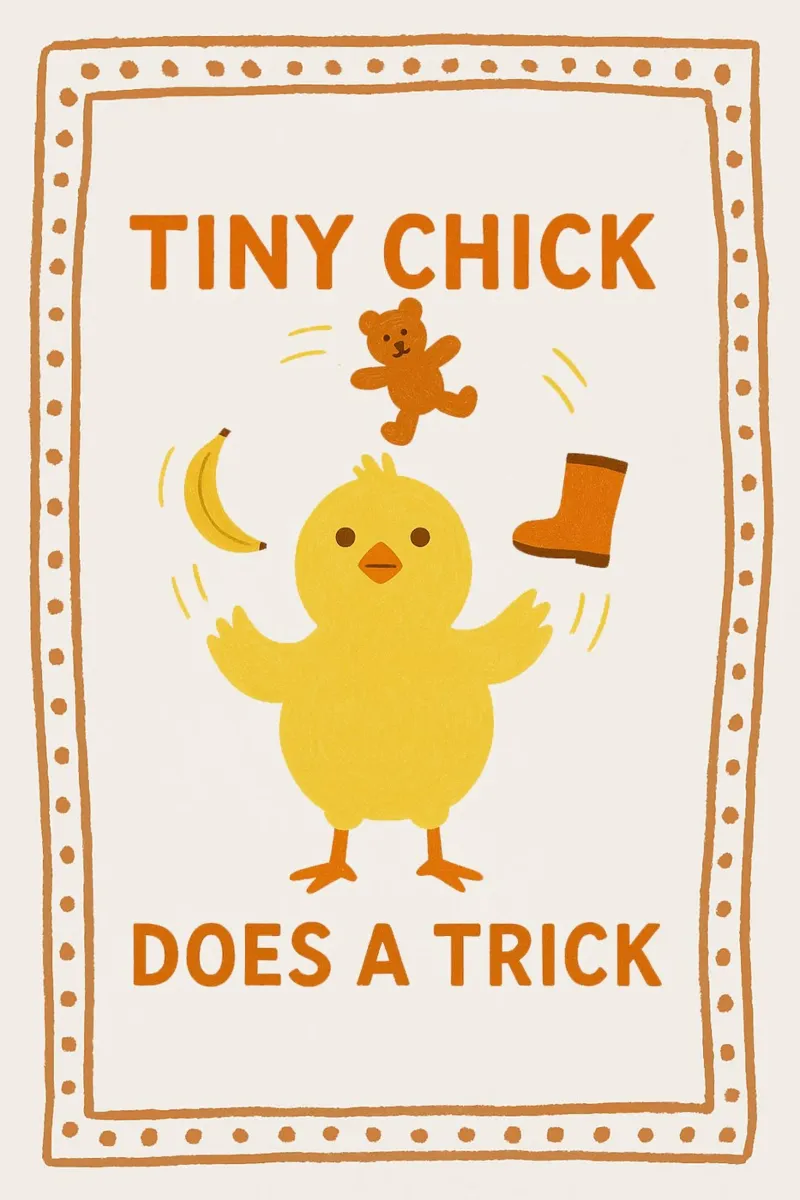 Tiny Chick Does a Trick carta hahnemühle da LittleMieschiefs