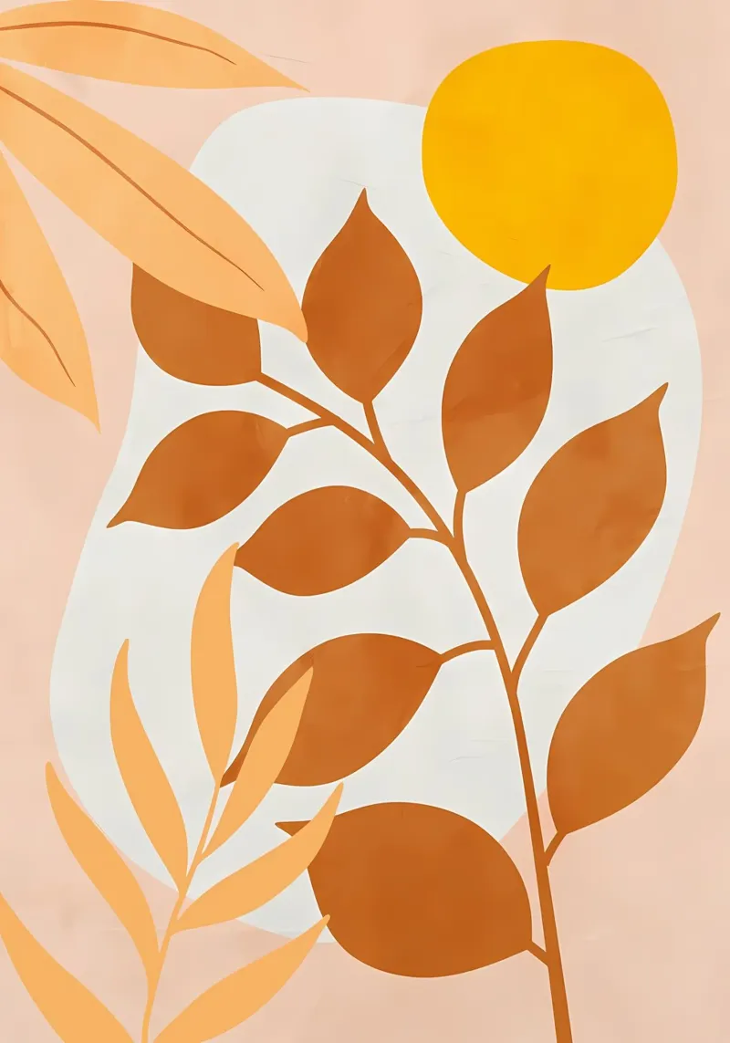 yellow sun branch leaves backlit film by Patrick L Lord