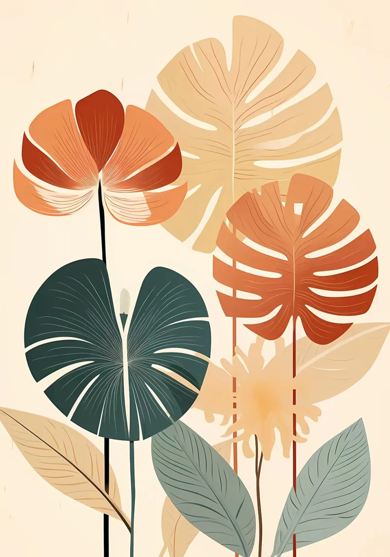 foglie di monstera tropicale pellicola backlit da Patrick L Lord