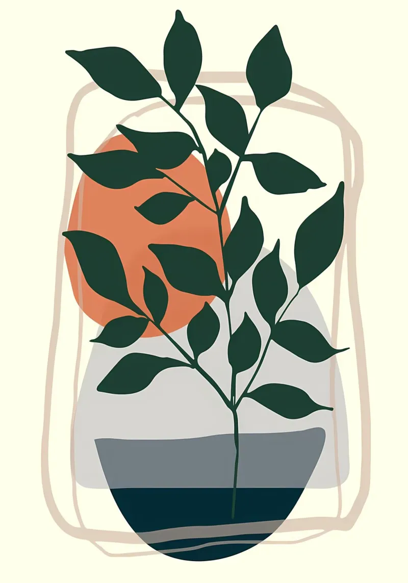 leaves plant botanical hahnemühle by Robert Wiesner