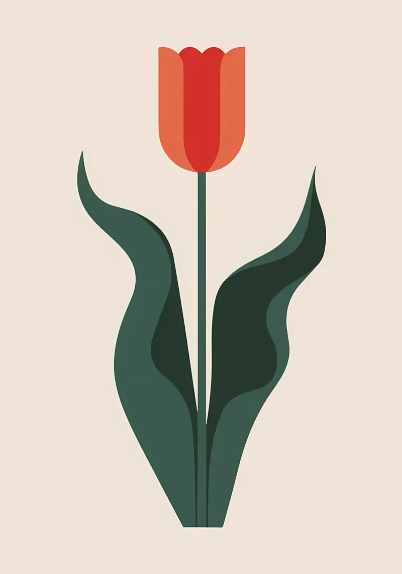 fiore di tulipano in fiore pellicola backlit da Robert Wiesner
