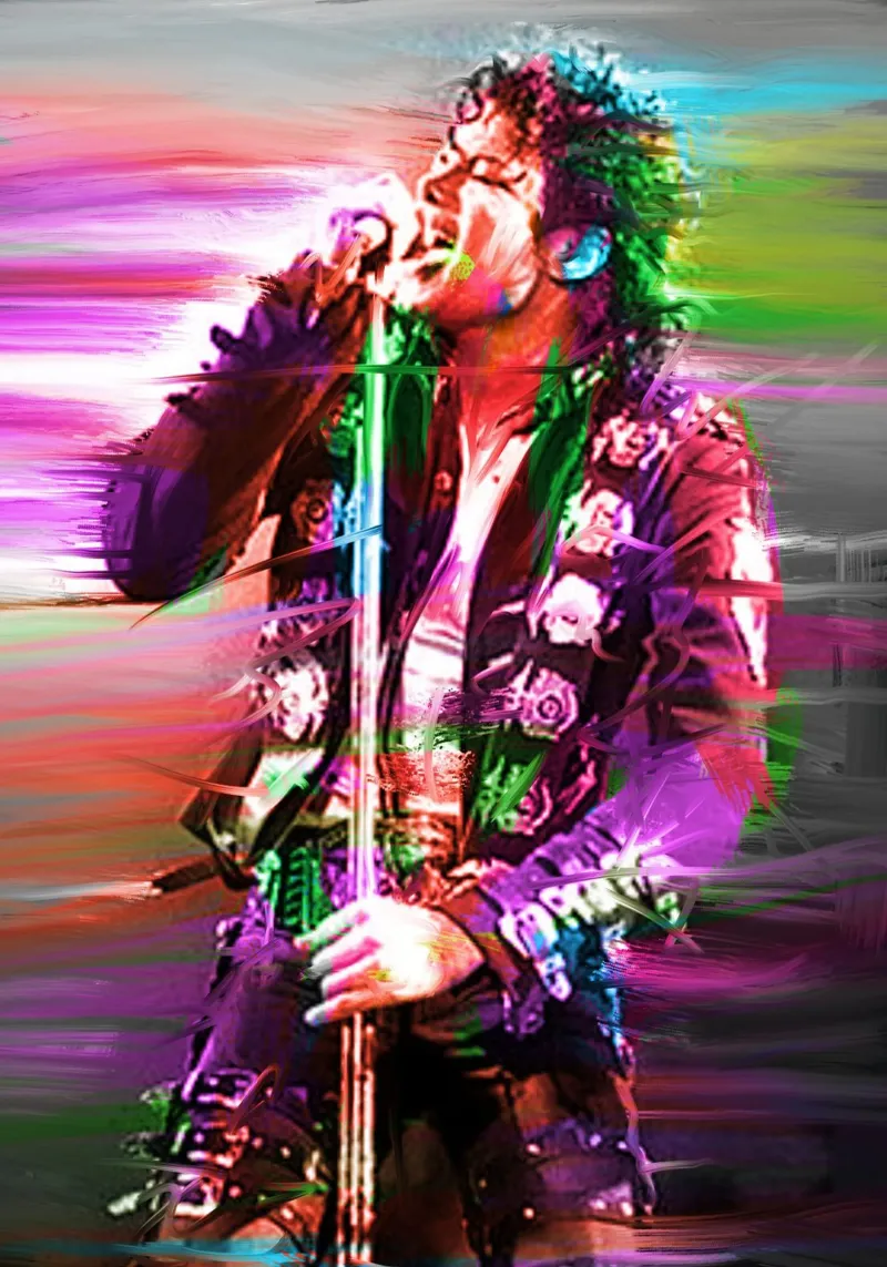Michael Jackson art pellicola backlit da Lembayung art