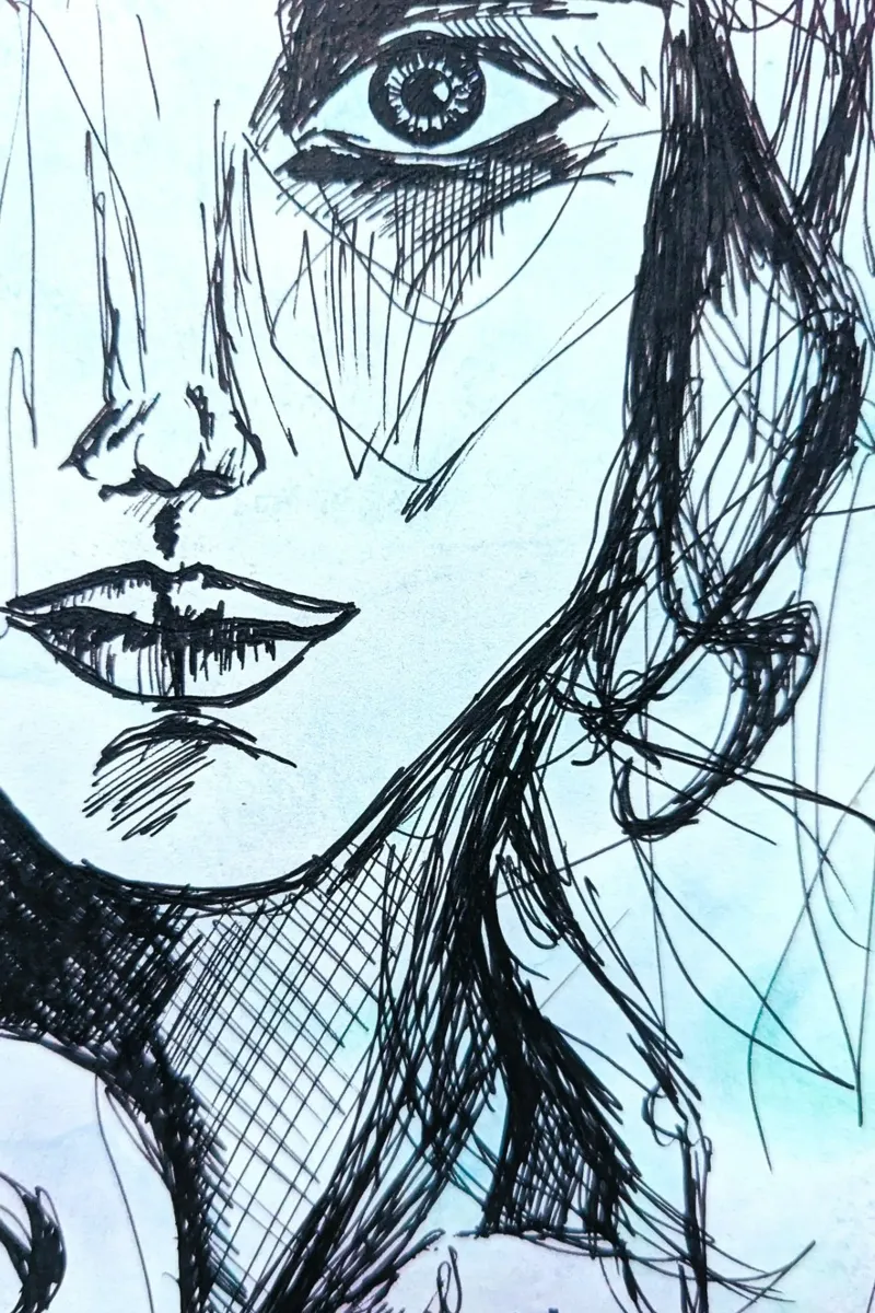 Watercolor Ink Girl 5 poster by sum2proveDesign