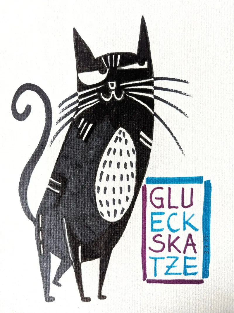 Glückskatze alu-dibond by sum2proveDesign