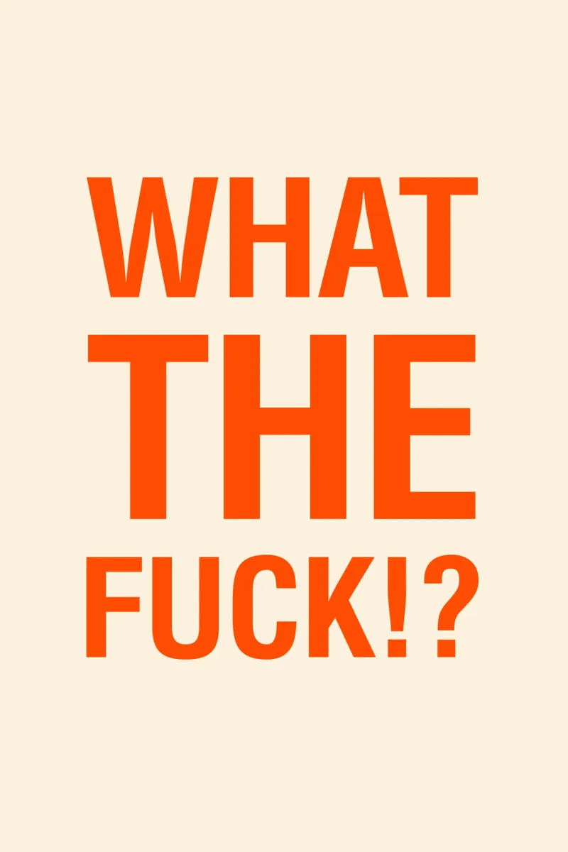 What the Fuck!? Forex-Platte von The Typo Dept.