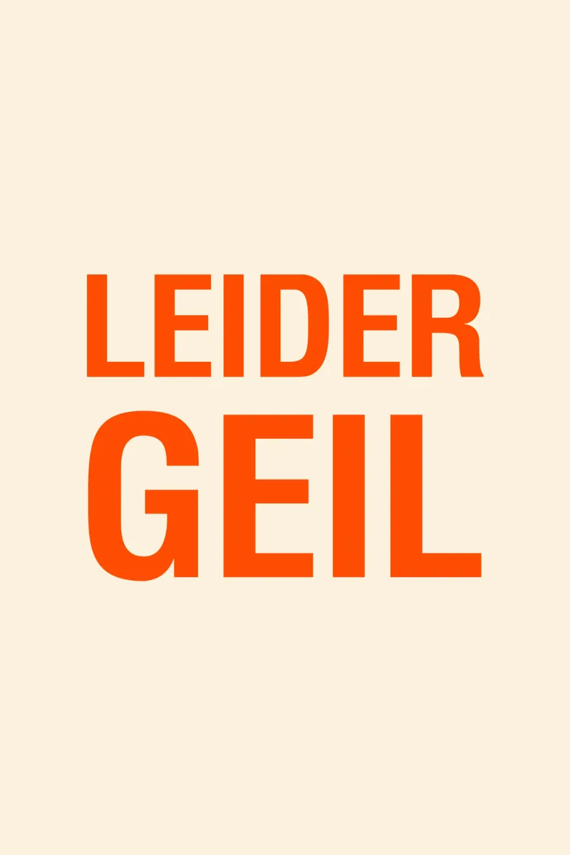 Leider geil canvas van The Typo Dept.