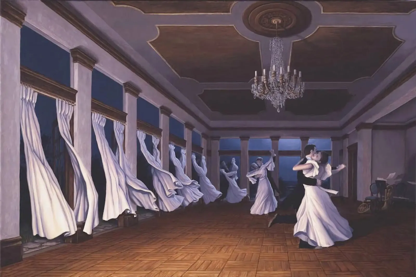 Rob Gonsalves Dancing Wind plexiglas de Trudeau Art Galley