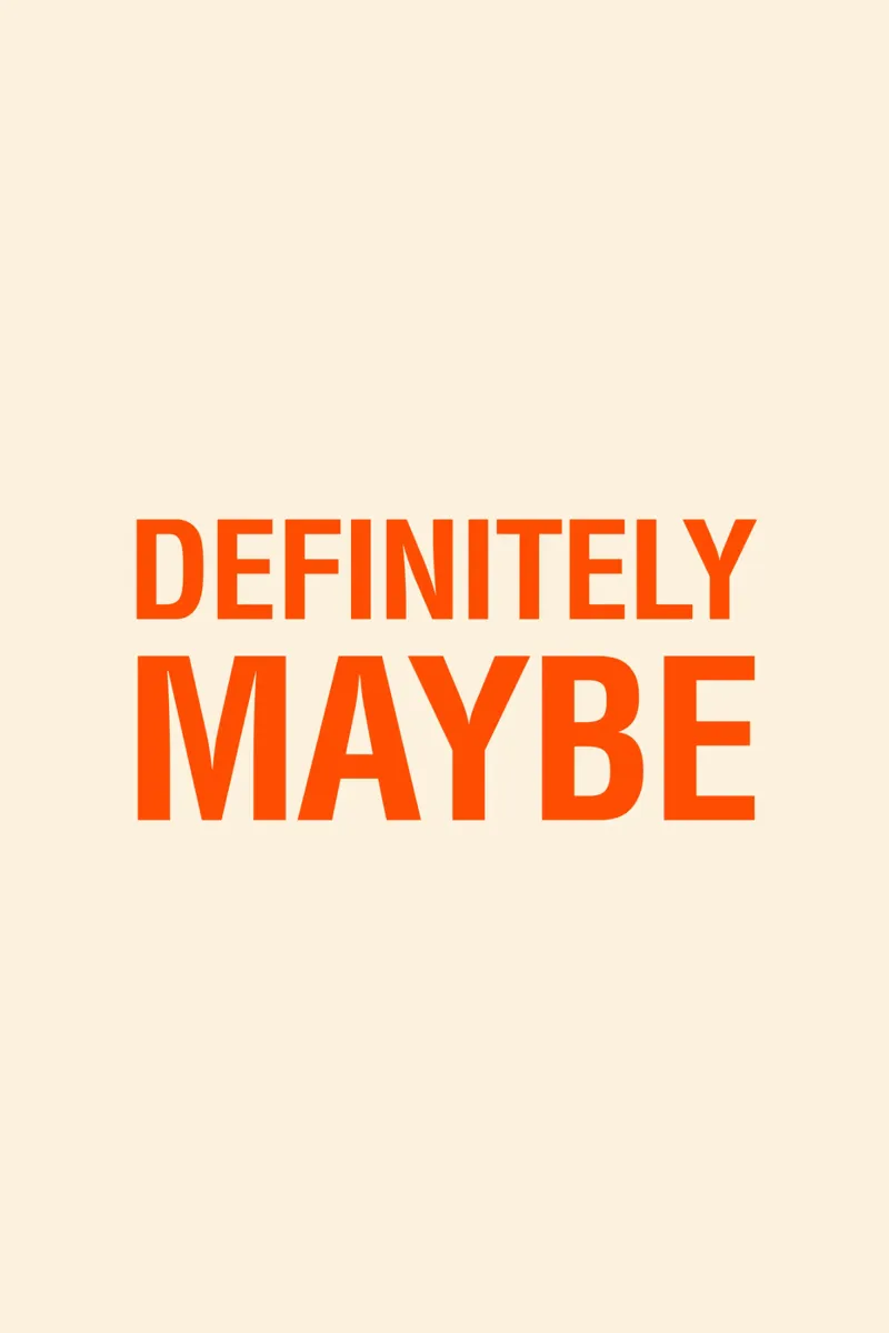 Definitely Maybe - Typo poster for the indecisive with style hahnemühle by The Typo Dept.