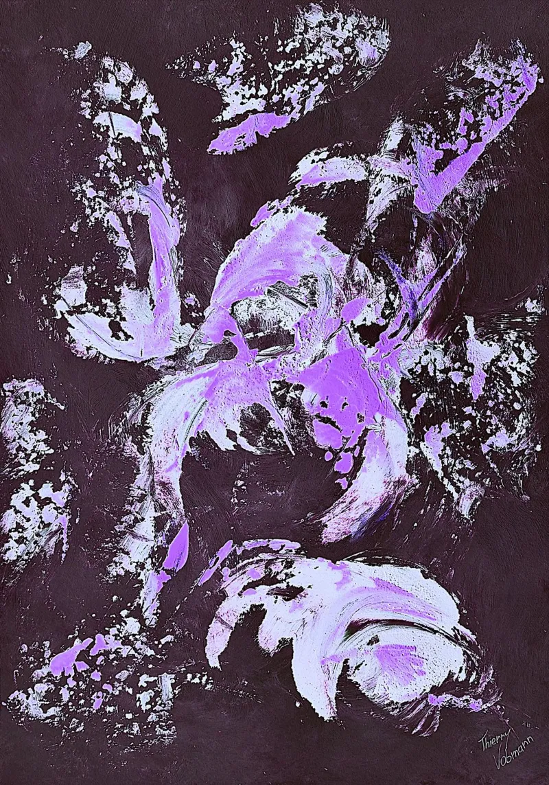 IDEAL GIFT 56 invers poster con telaio in plastica da Thierry Vobmann Abstract painting
