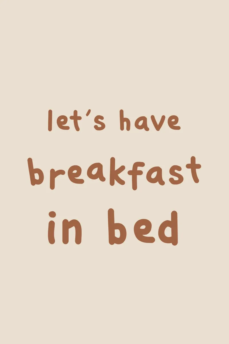 Let's have Breakfast in Bed carta hahnemühle da karenmenzenbach