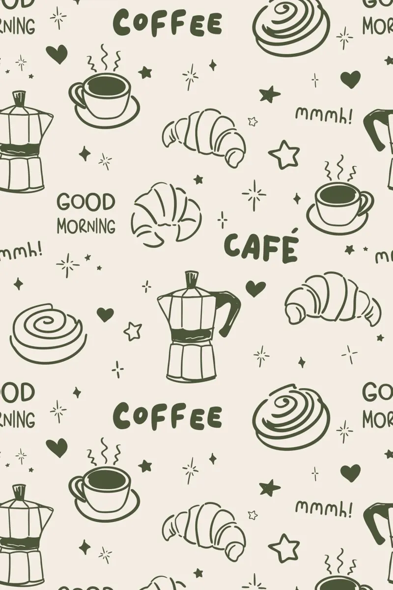 Coffee Lover Pattern plexiglass da karenmenzenbach