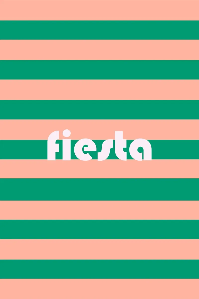 Fiesta poster con telaio in legno da karenmenzenbach