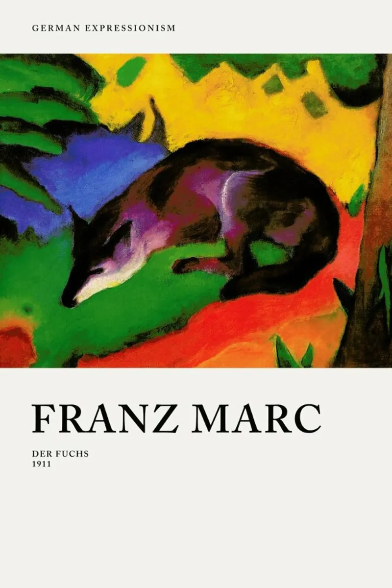 Marc - Der Fuchs pellicola backlit da Vintage by JUNIQE