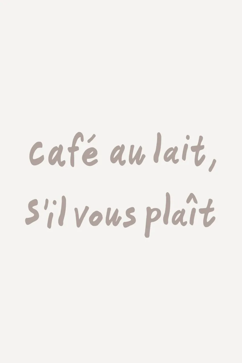 Café au lait S'il vous plait alluminio dibond da karenmenzenbach