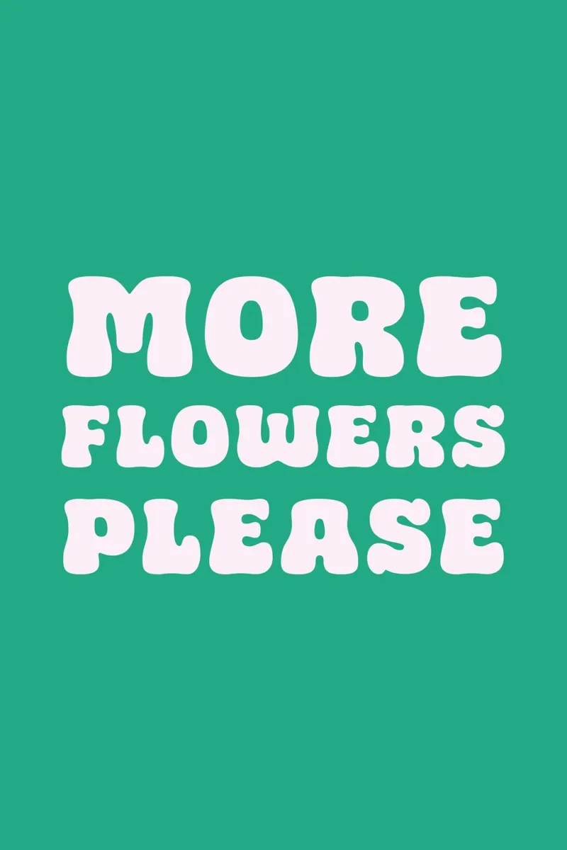 More Flowers Please green carta hahnemühle da karenmenzenbach