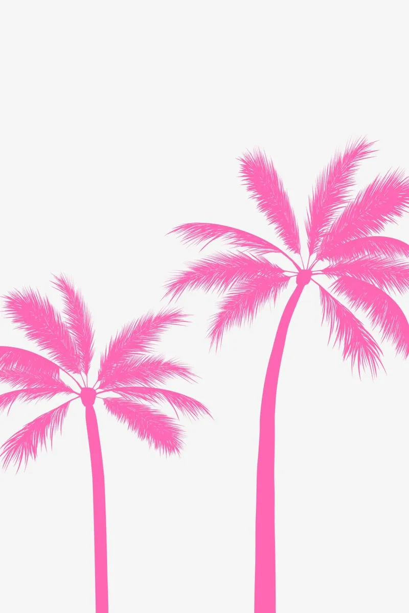 Pink Palmtrees carta hahnemühle da karenmenzenbach