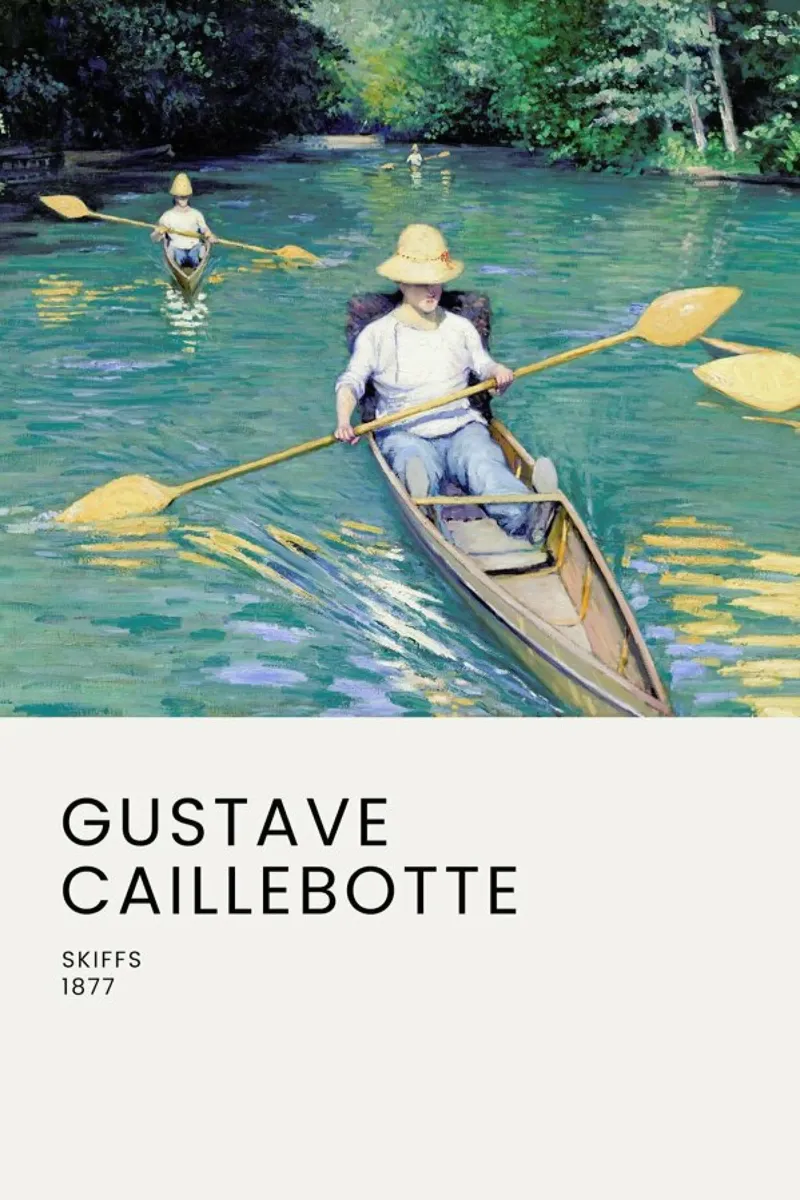 Caillebotte - Skiffs poster da Vintage by JUNIQE