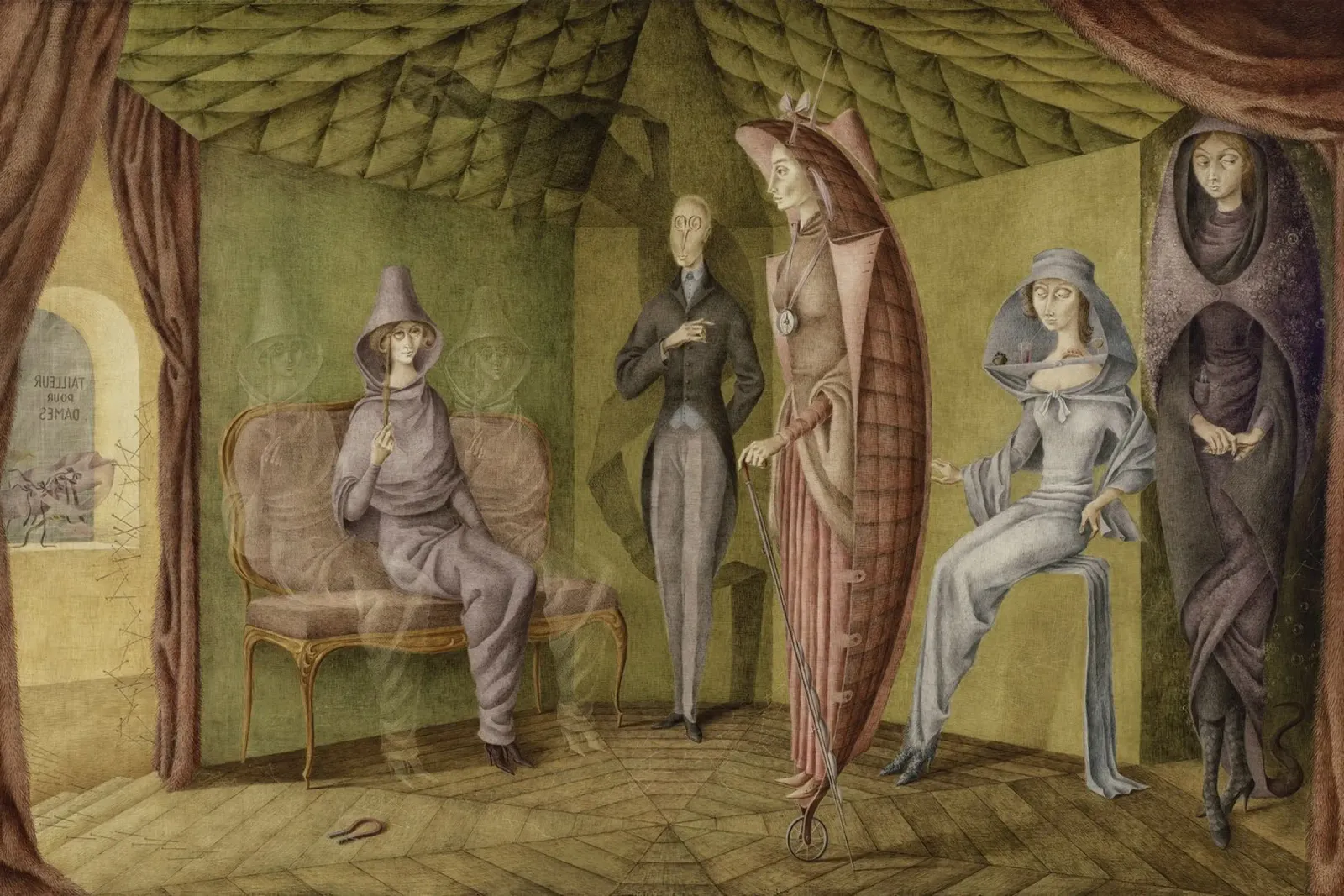 Abito da donna Remedios Varo carta hahnemühle da Kunze Gallery