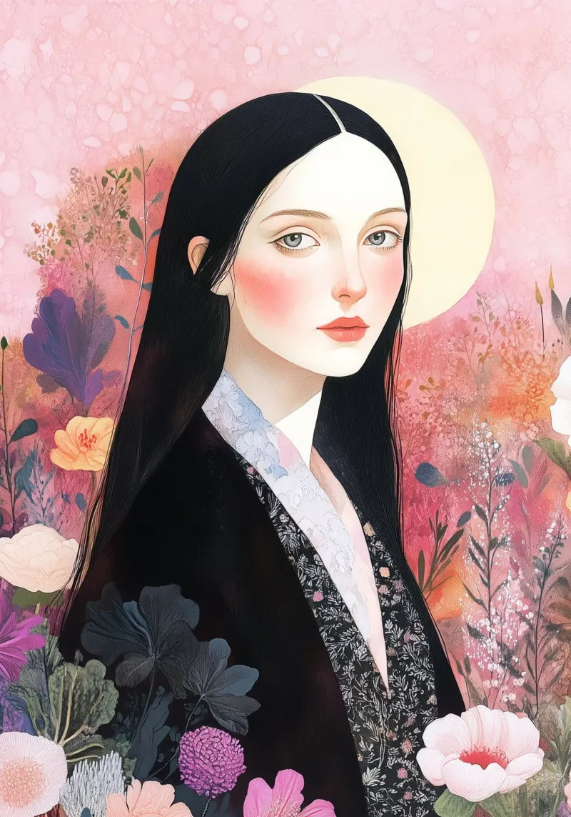 Mona portrait hahnemühle by Justyna Jaszke JBJart