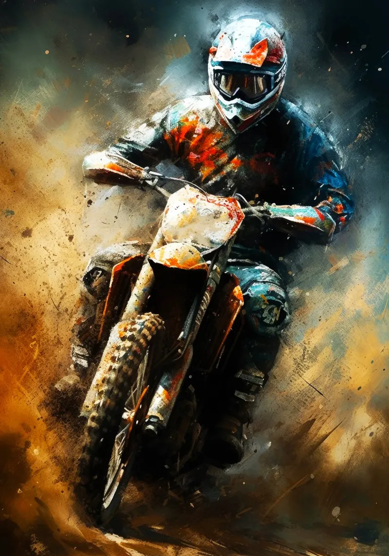 Motocross pellicola backlit da Justyna Jaszke JBJart