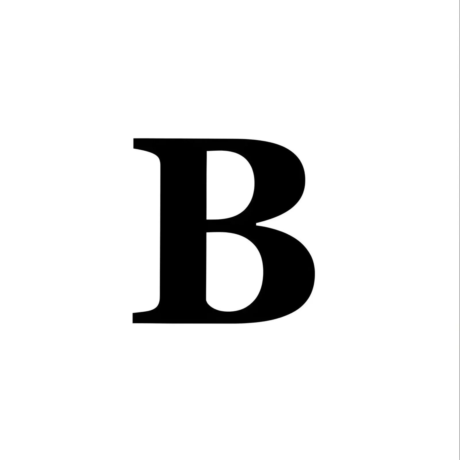Lettera B poster con telaio in plastica da Olivia Creator