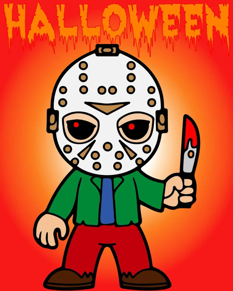 maschera fantasma halloween poster con telaio in alluminio da onechoice