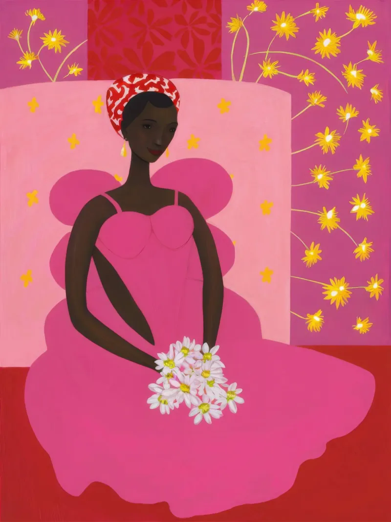Bata rosa Noche estrellada poster de Pale Aura