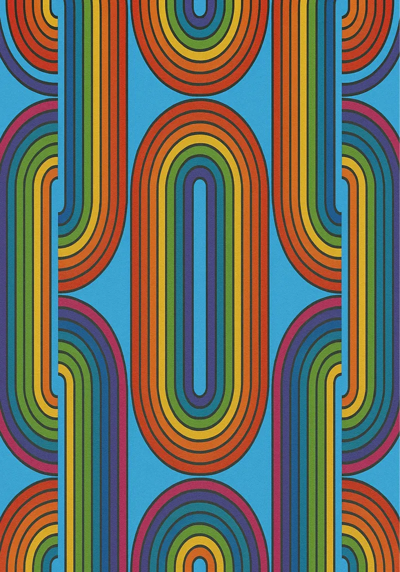 abstract chain line vector canvas by oneway