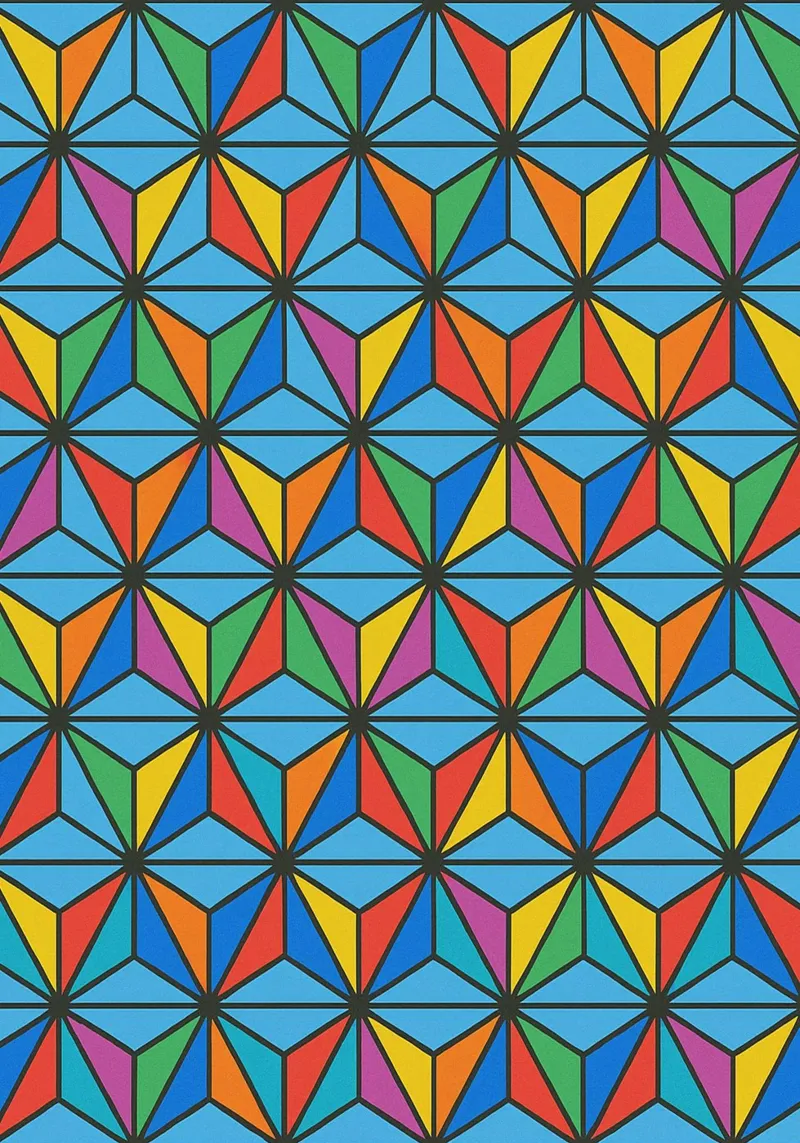 abstract diamond lines vector canvas by oneway