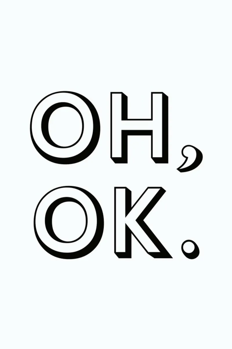 Oh ok acrylic glass by Magdalena Lindstedt