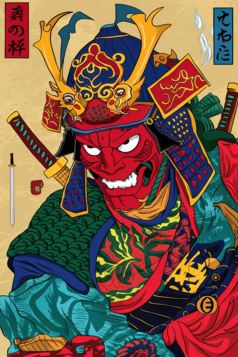 Sguardo cremisi da samurai plexiglass da Pale Aura